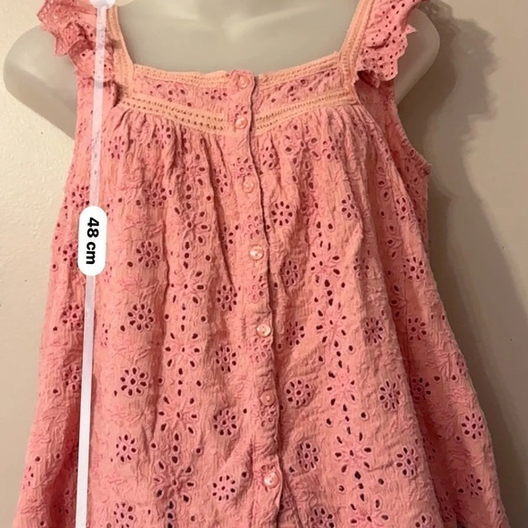 Lucky Brand Sleeveless Button Up Embroidered  Top Women Size S - Picture 14 of 15
